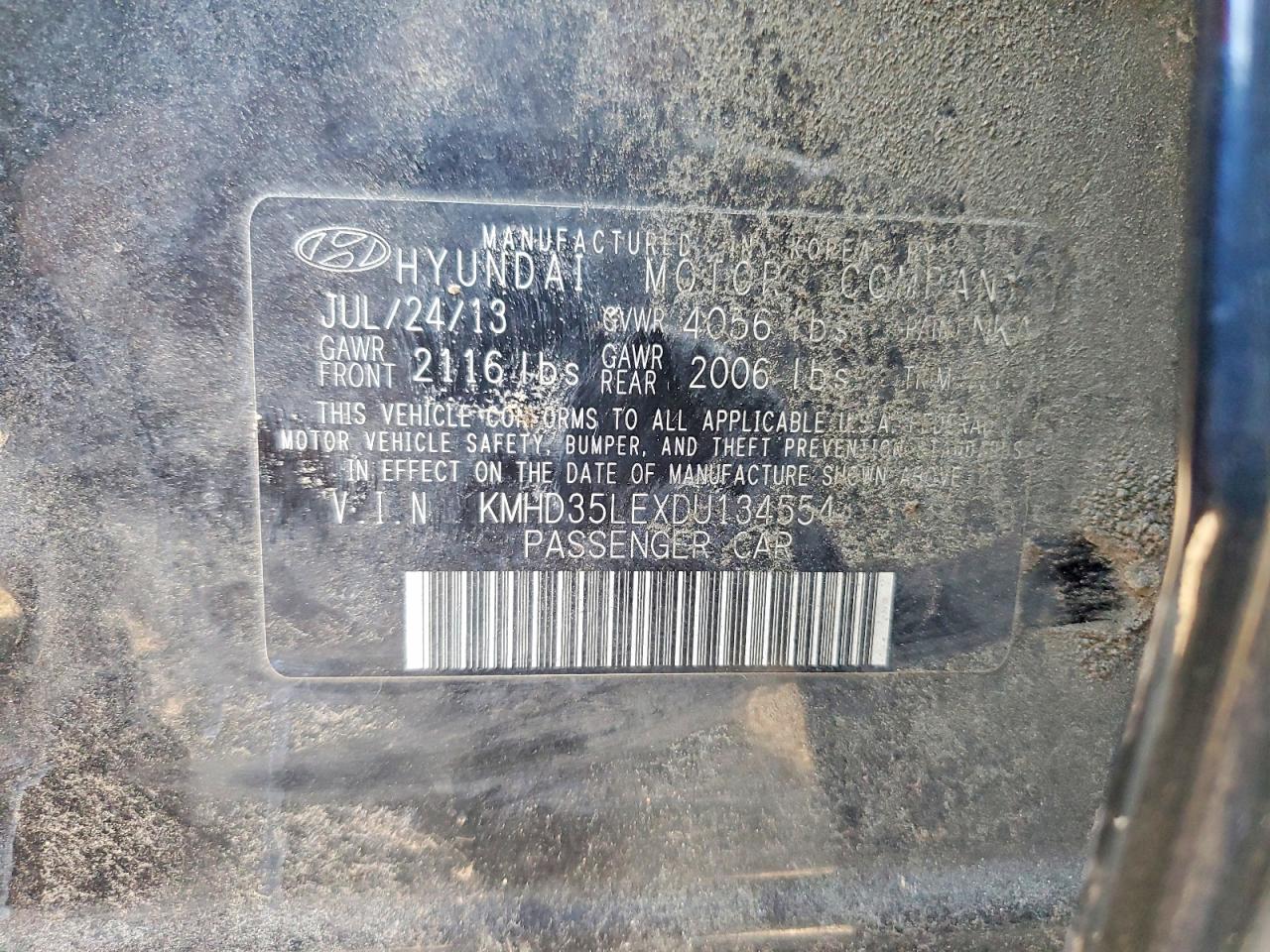 2013 HYUNDAI ELANTRA GT BASE photo 12