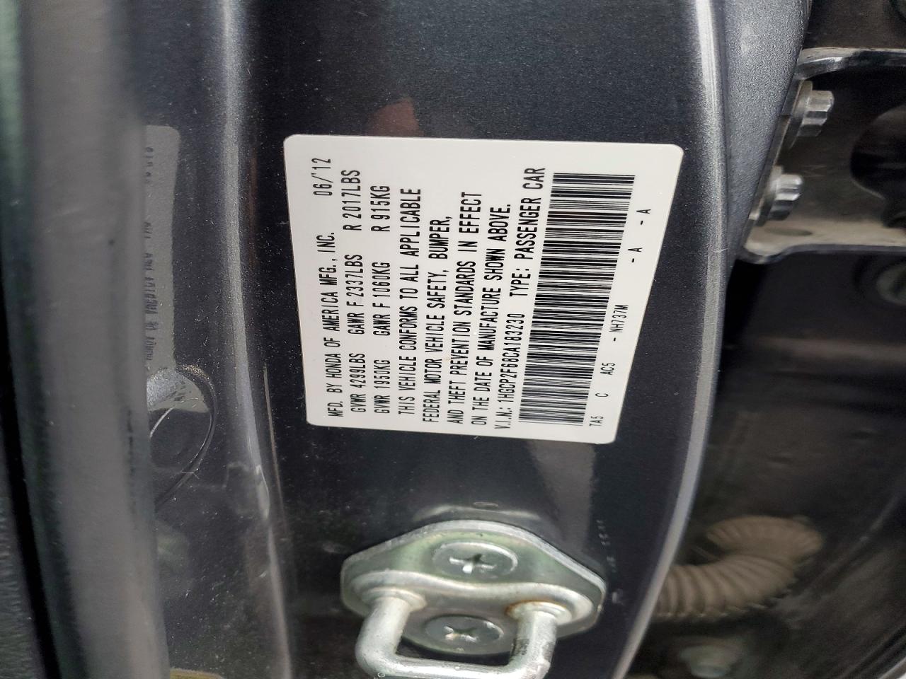 2012 HONDA ACCORD SE photo 23