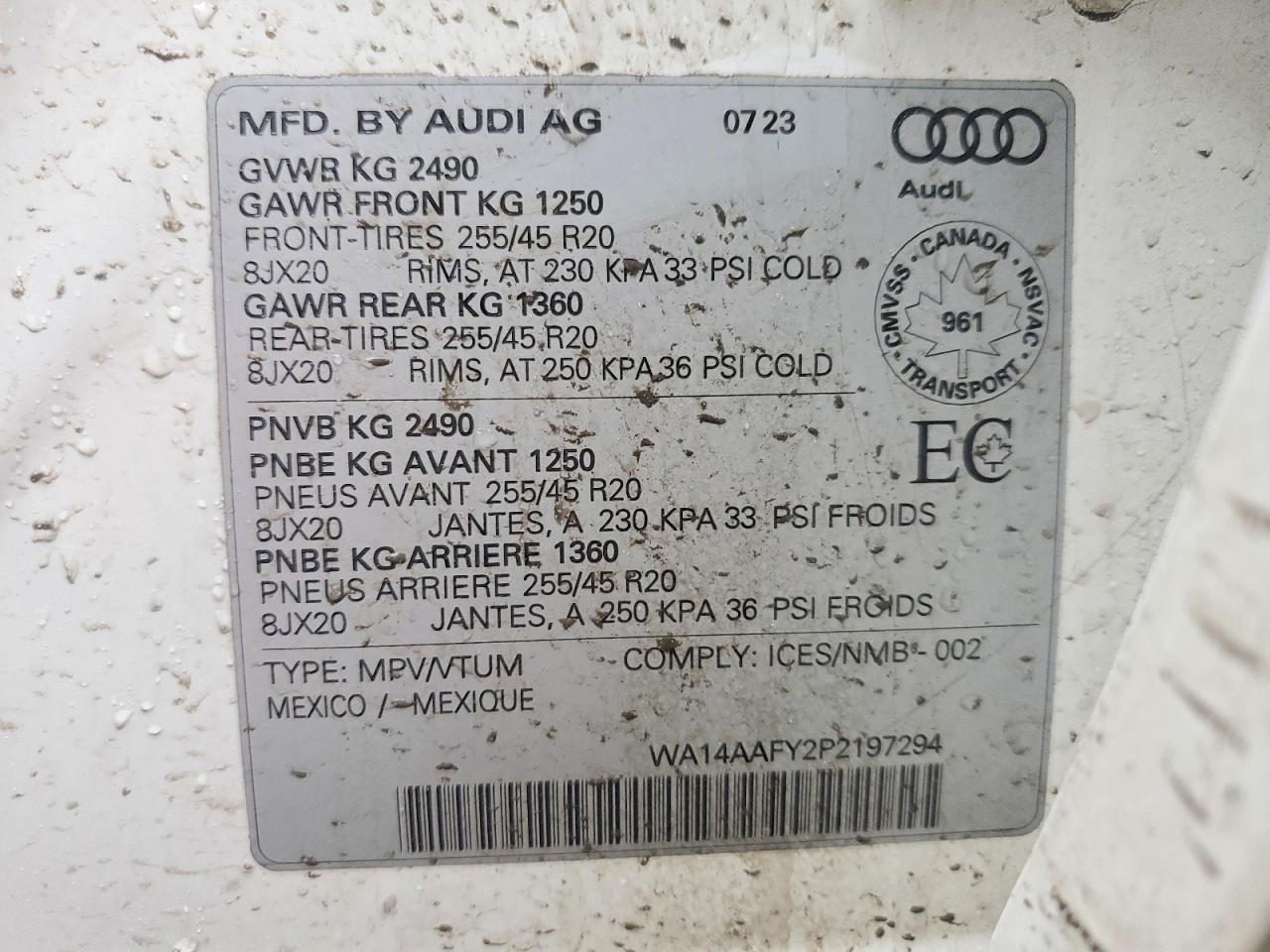2023 AUDI Q5 photo 12