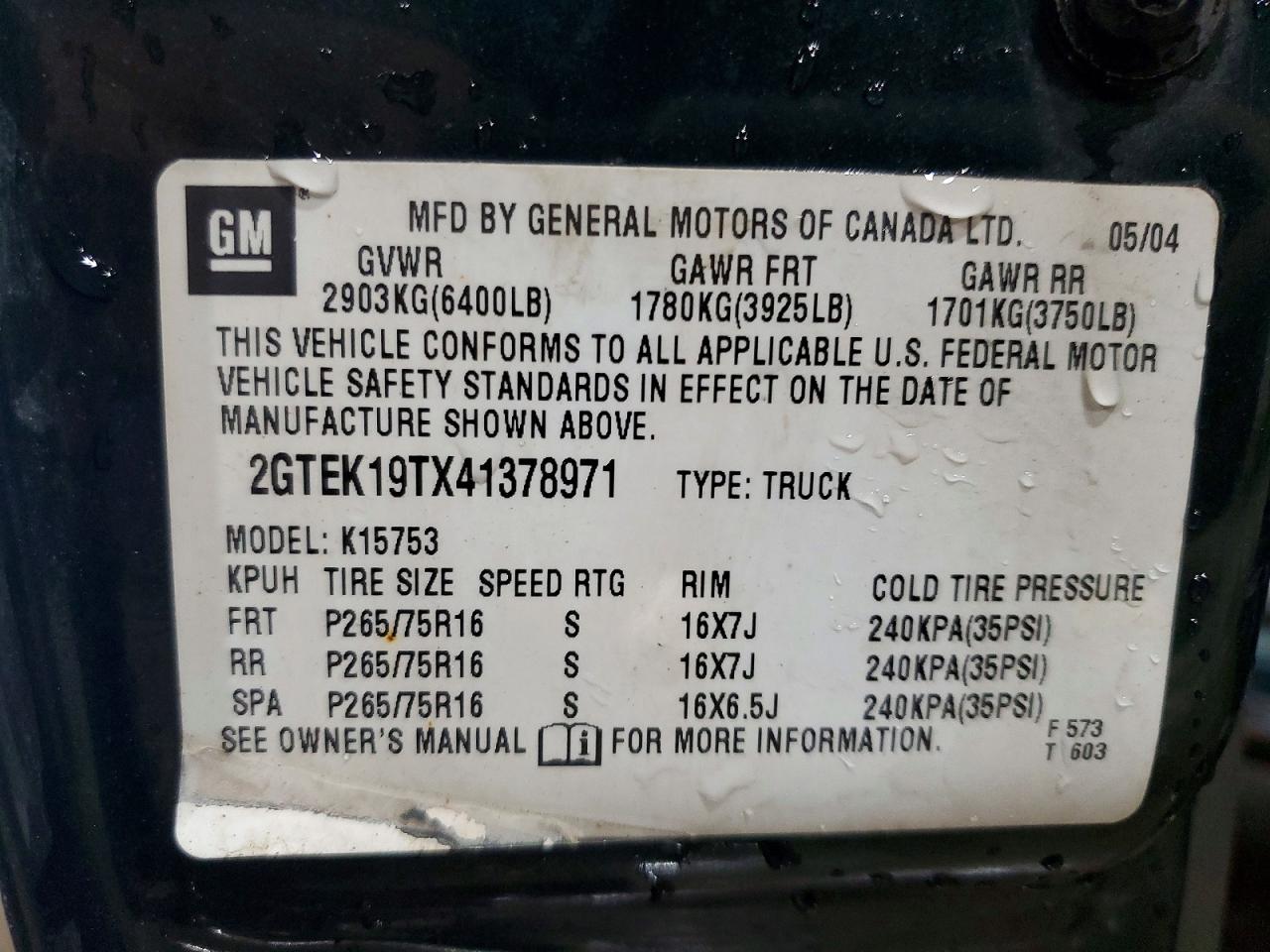 2004 GMC NEW SIERRA K1500 photo 23