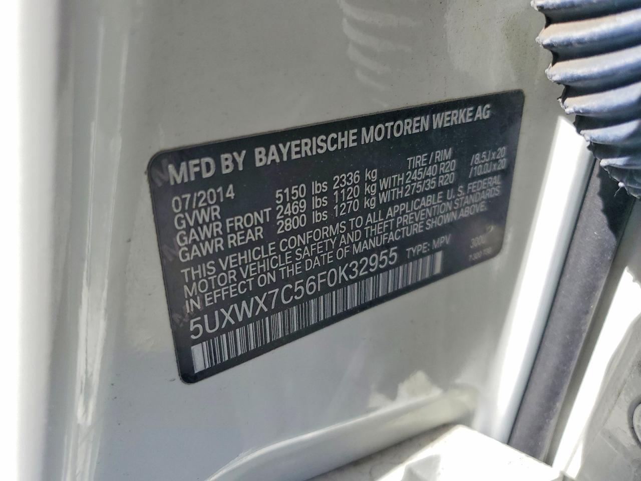 2015 BMW X3 XDRIVE35I photo 27