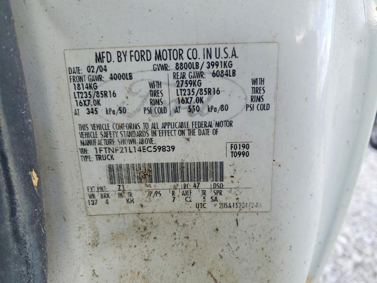 2004 FORD F250 SUPER DUTY photo 12