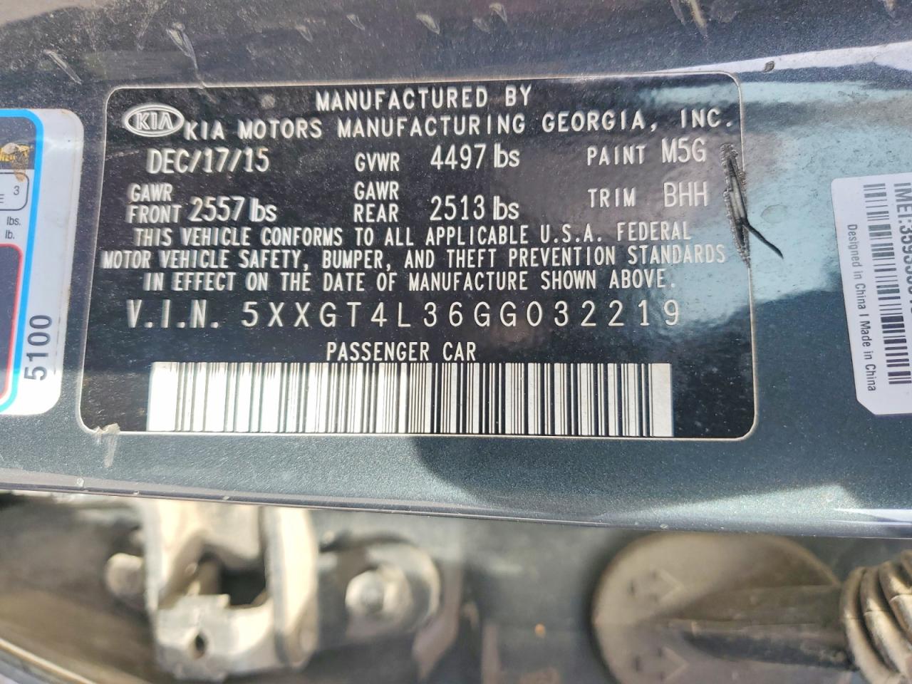 2016 KIA OPTIMA LX photo 25