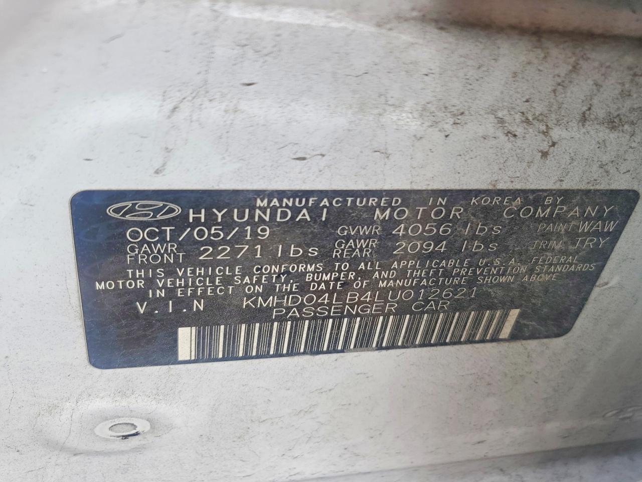 2020 HYUNDAI ELANTRA SPORT photo 13