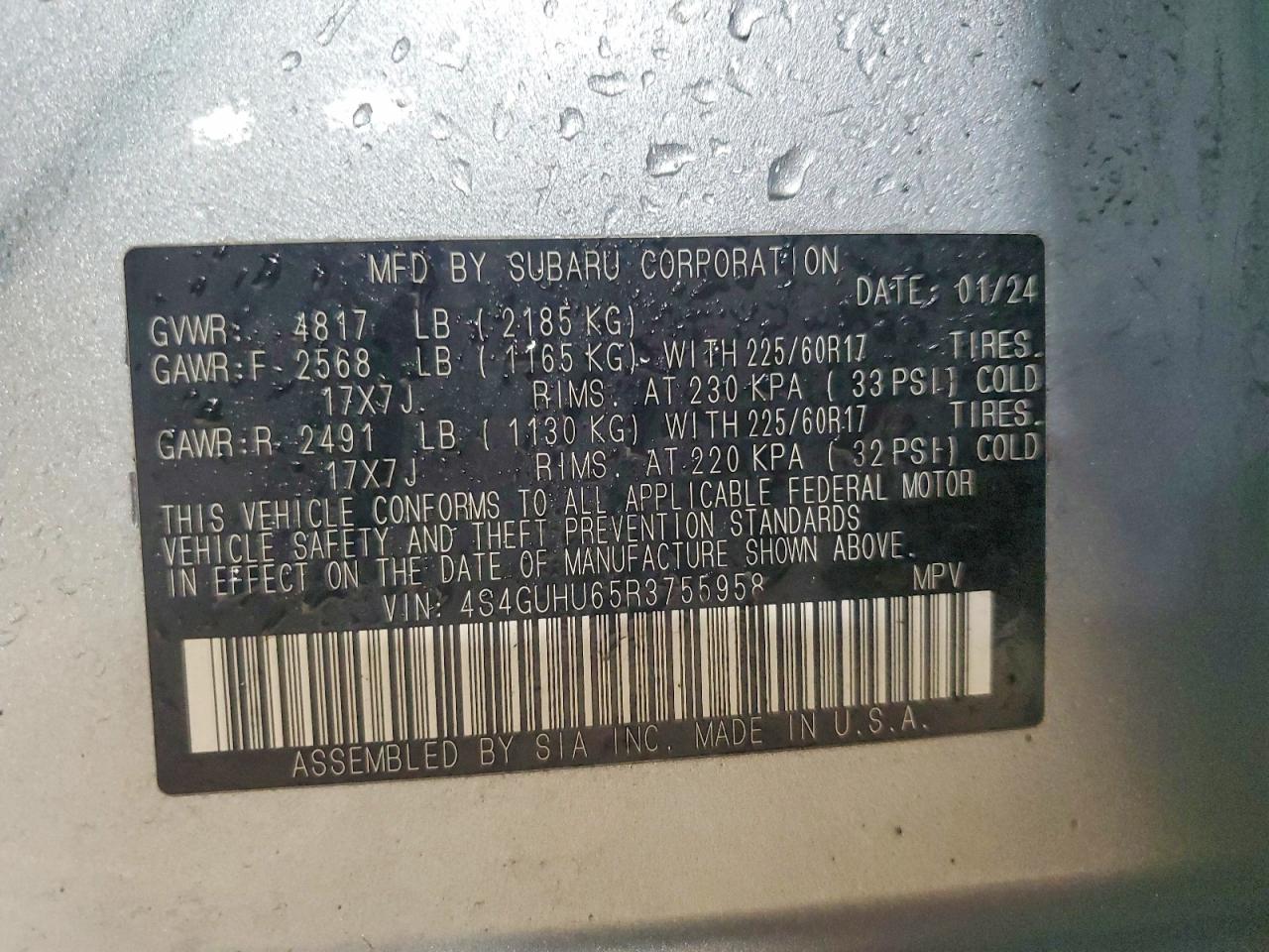 2024 SUBARU CROSSTREK WILDERNESS photo 13