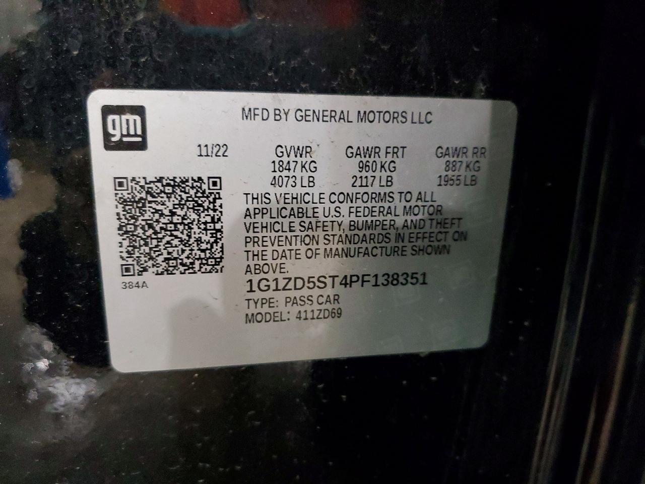 2023 CHEVROLET MALIBU LT photo 21