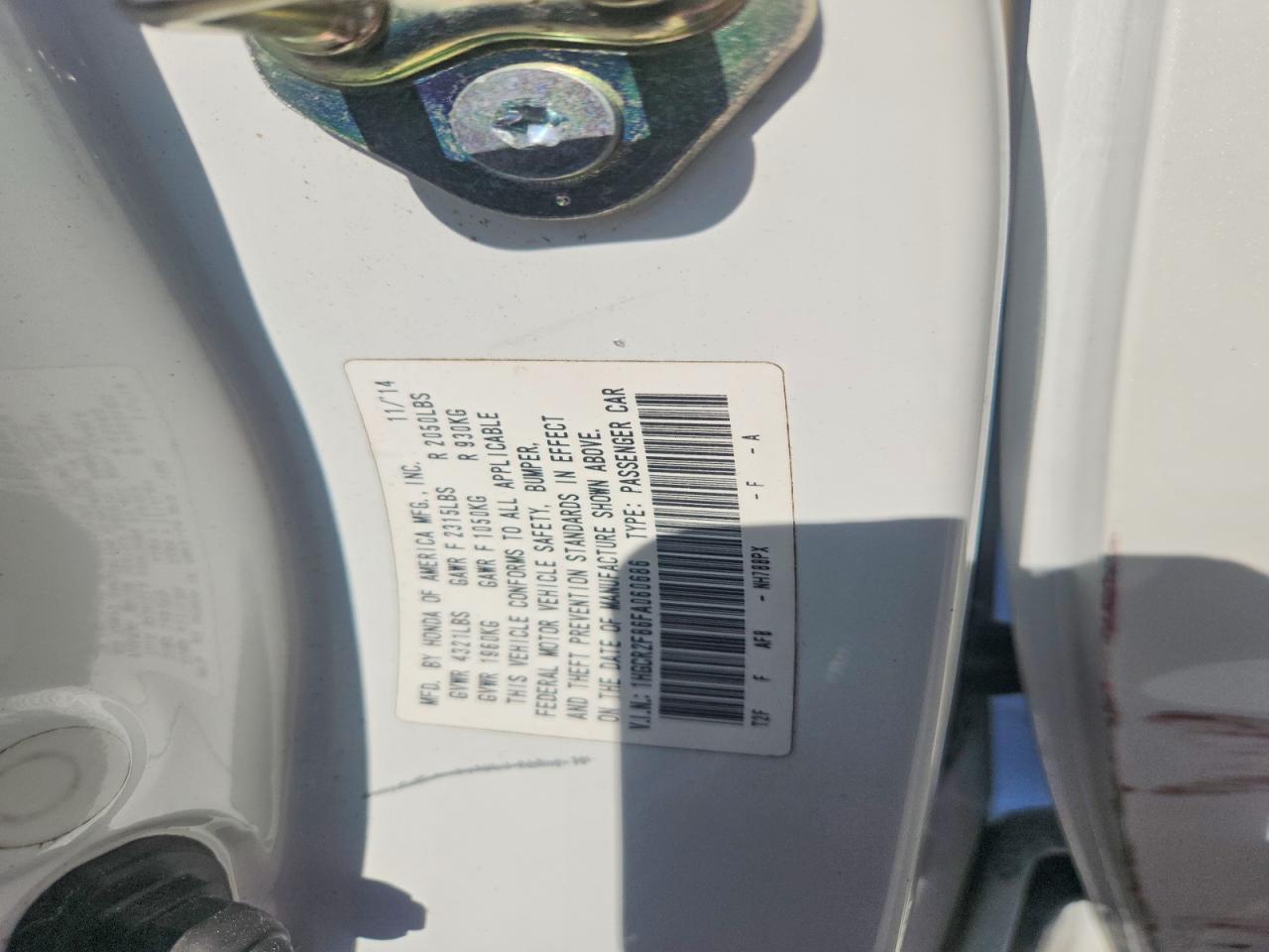 2015 HONDA ACCORD EXL photo 23