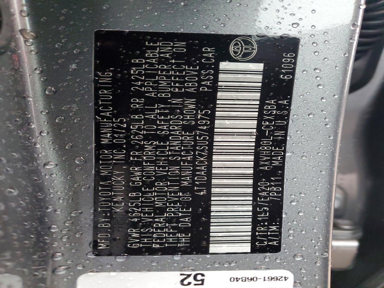 2025 TOYOTA CAMRY SE photo 23