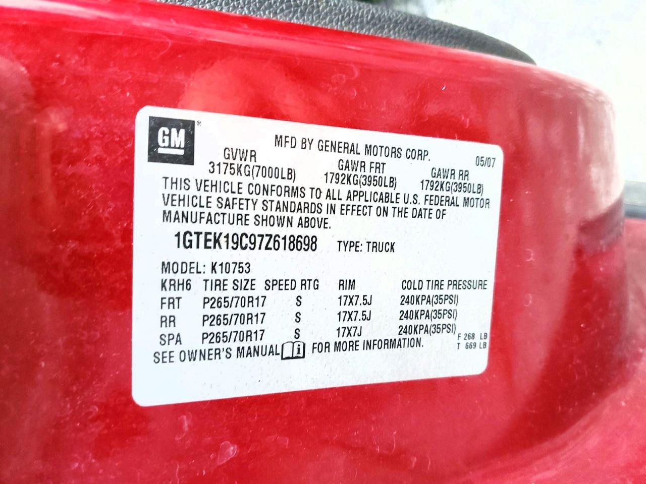 2007 GMC NEW SIERRA K1500 photo 13