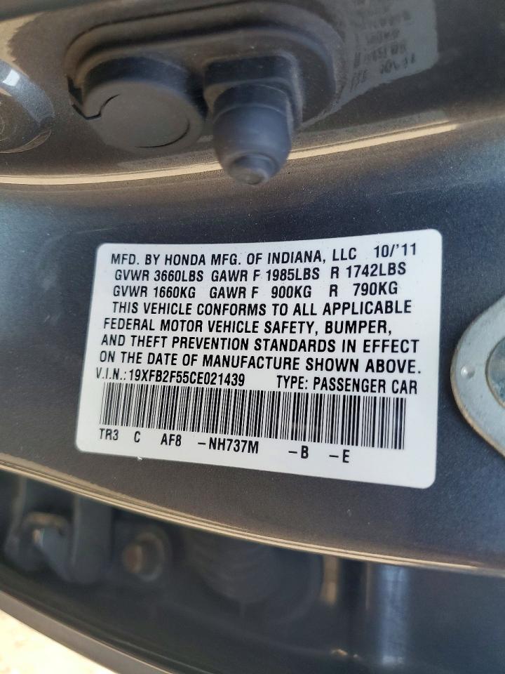 2012 HONDA CIVIC LX photo 13