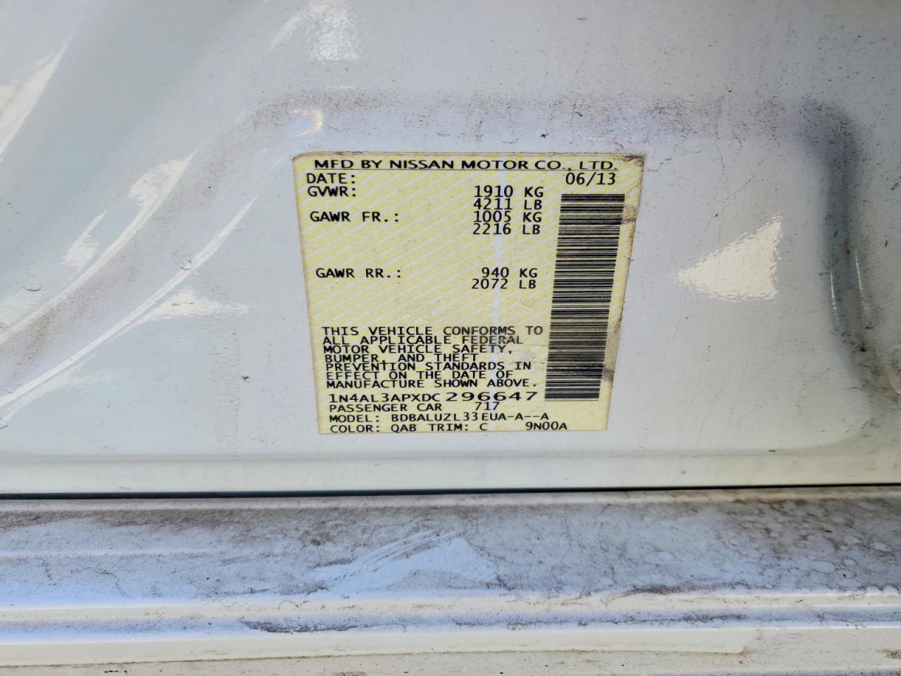 2013 NISSAN ALTIMA 2.5 photo 34