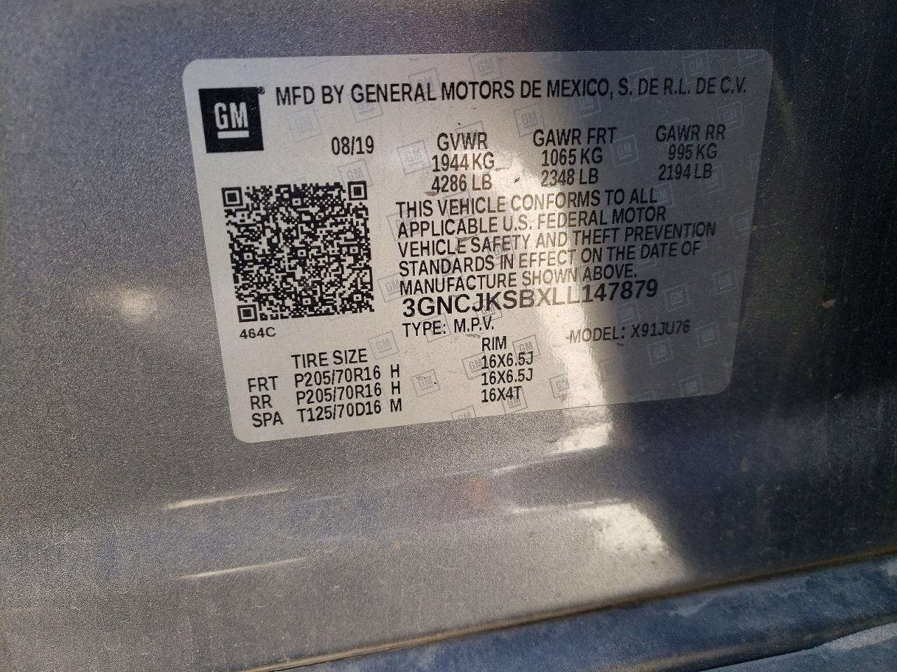 2020 CHEVROLET TRAX LS photo 40