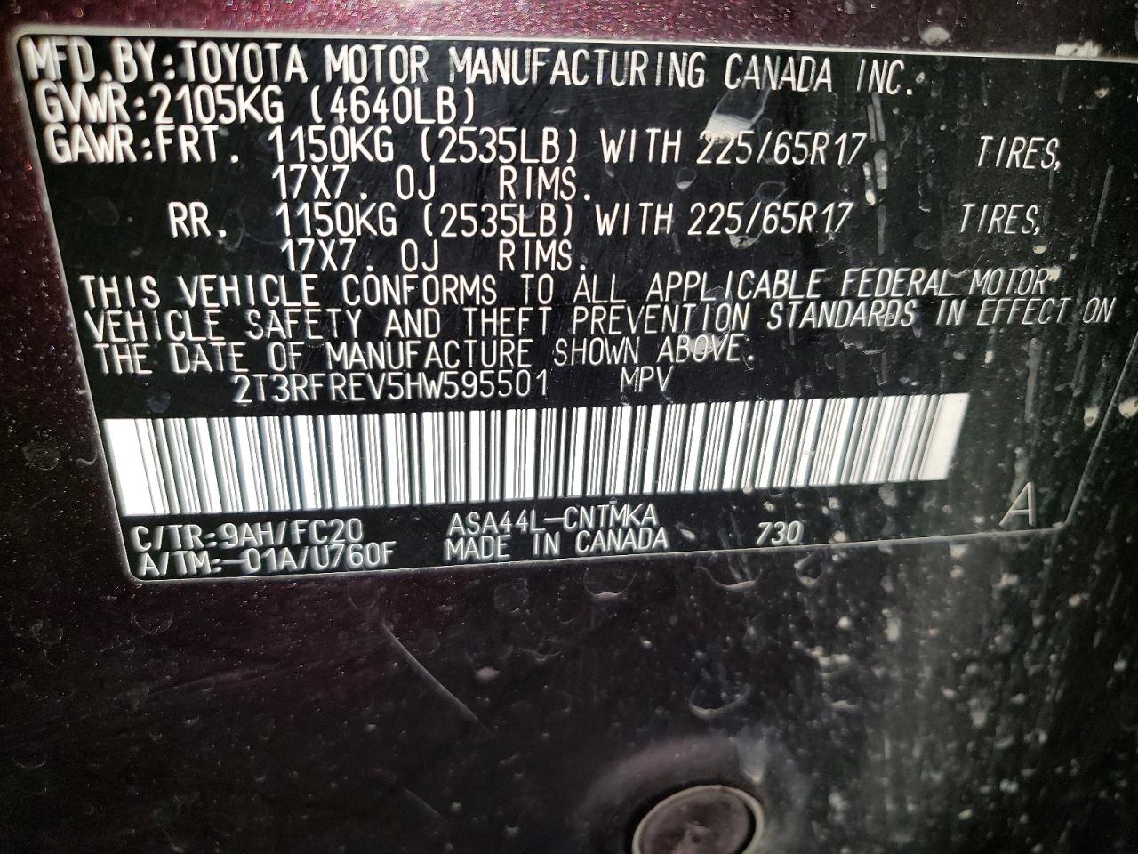 2017 TOYOTA RAV4 XLE photo 37