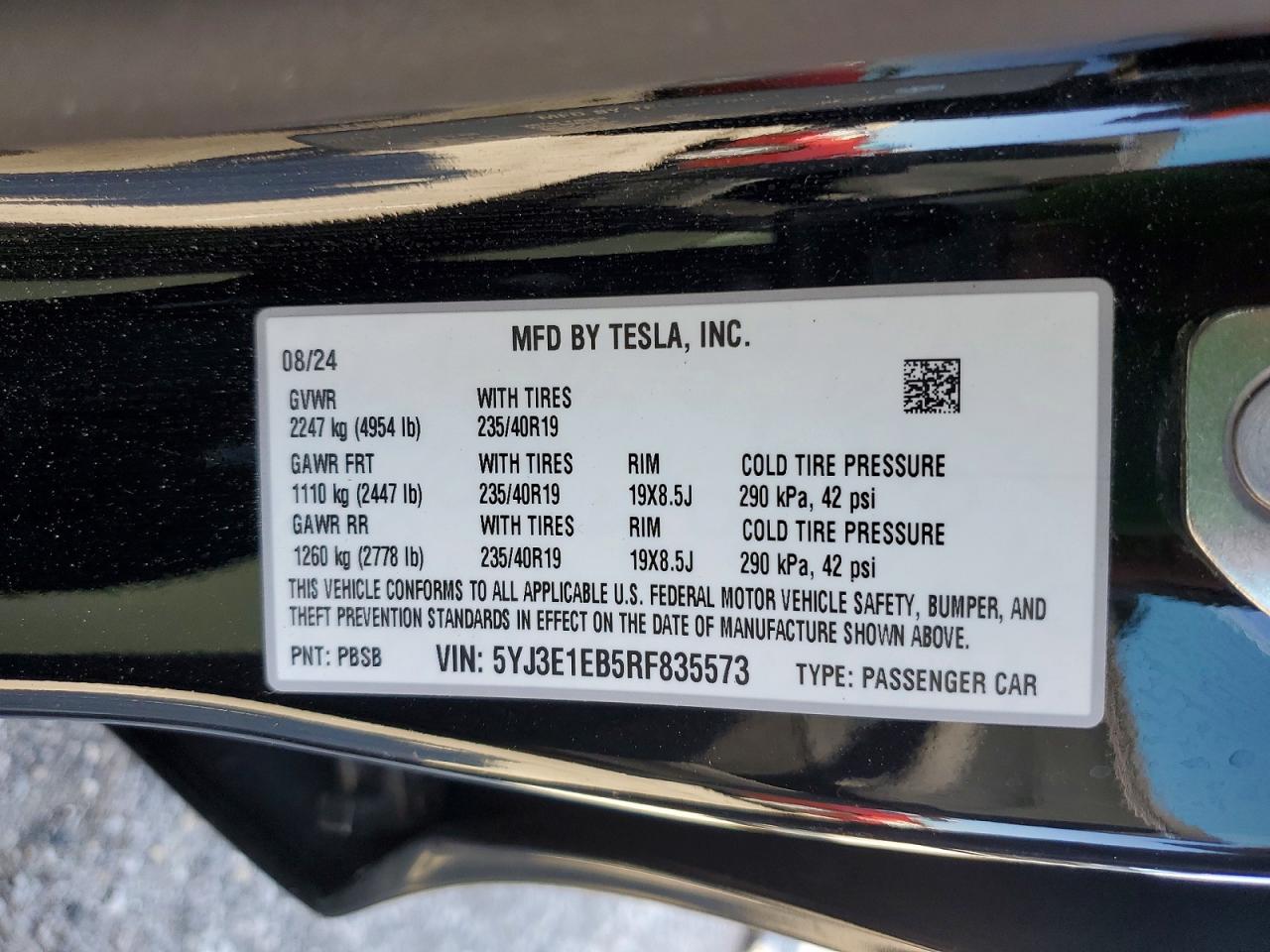 2024 TESLA MODEL 3 photo 34