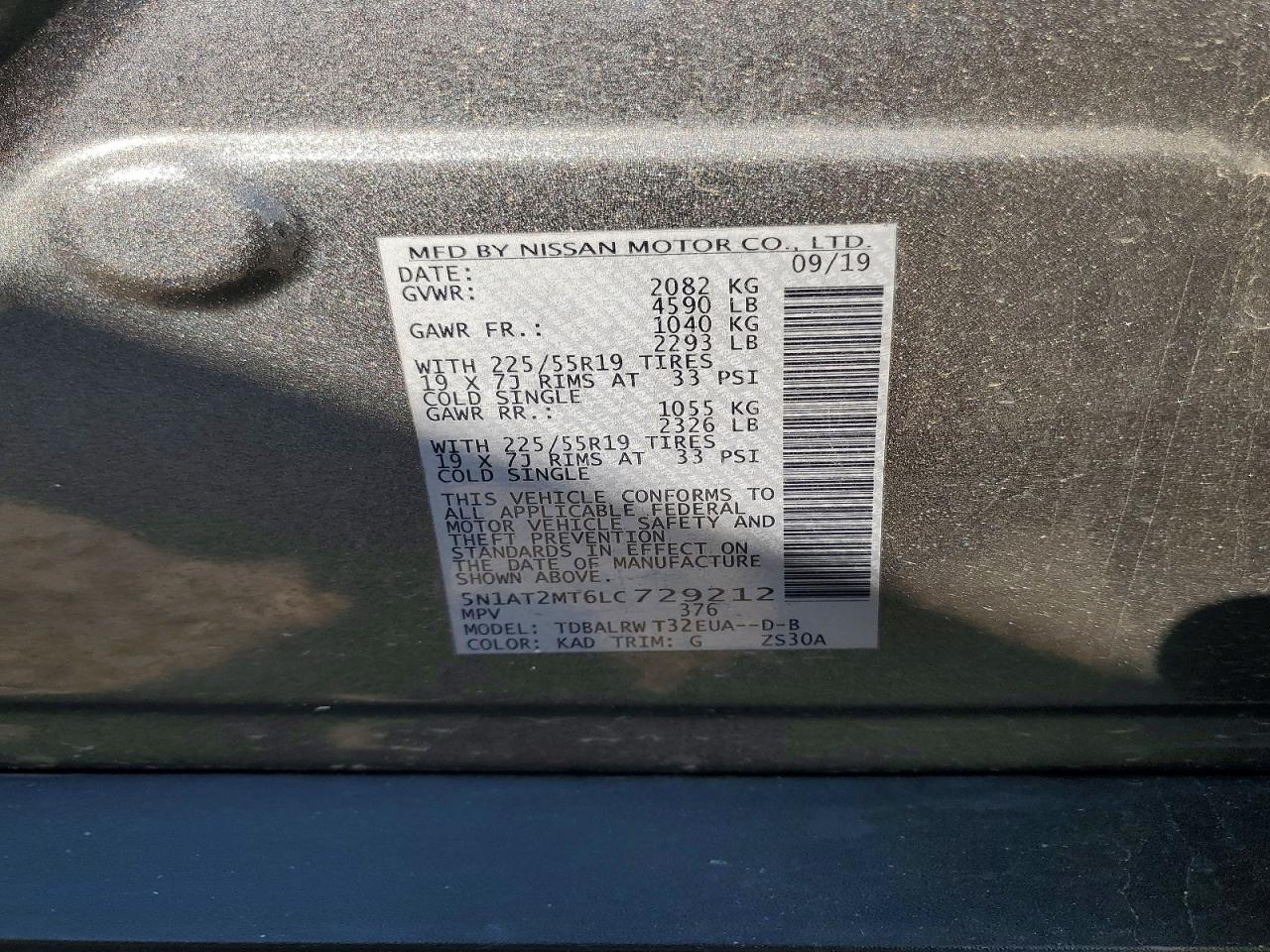 2020 NISSAN ROGUE SL photo 13
