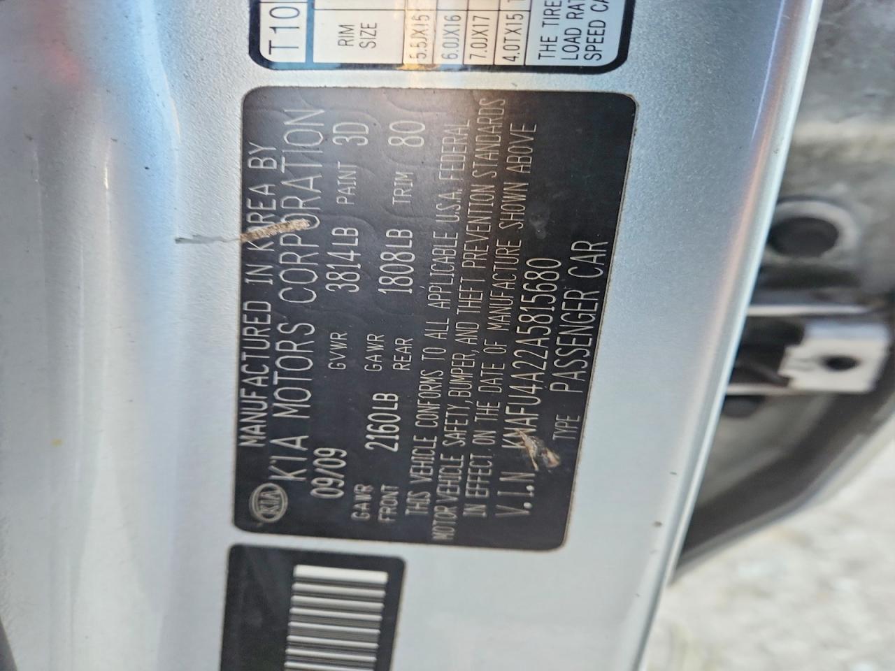 2010 KIA FORTE EX photo 34