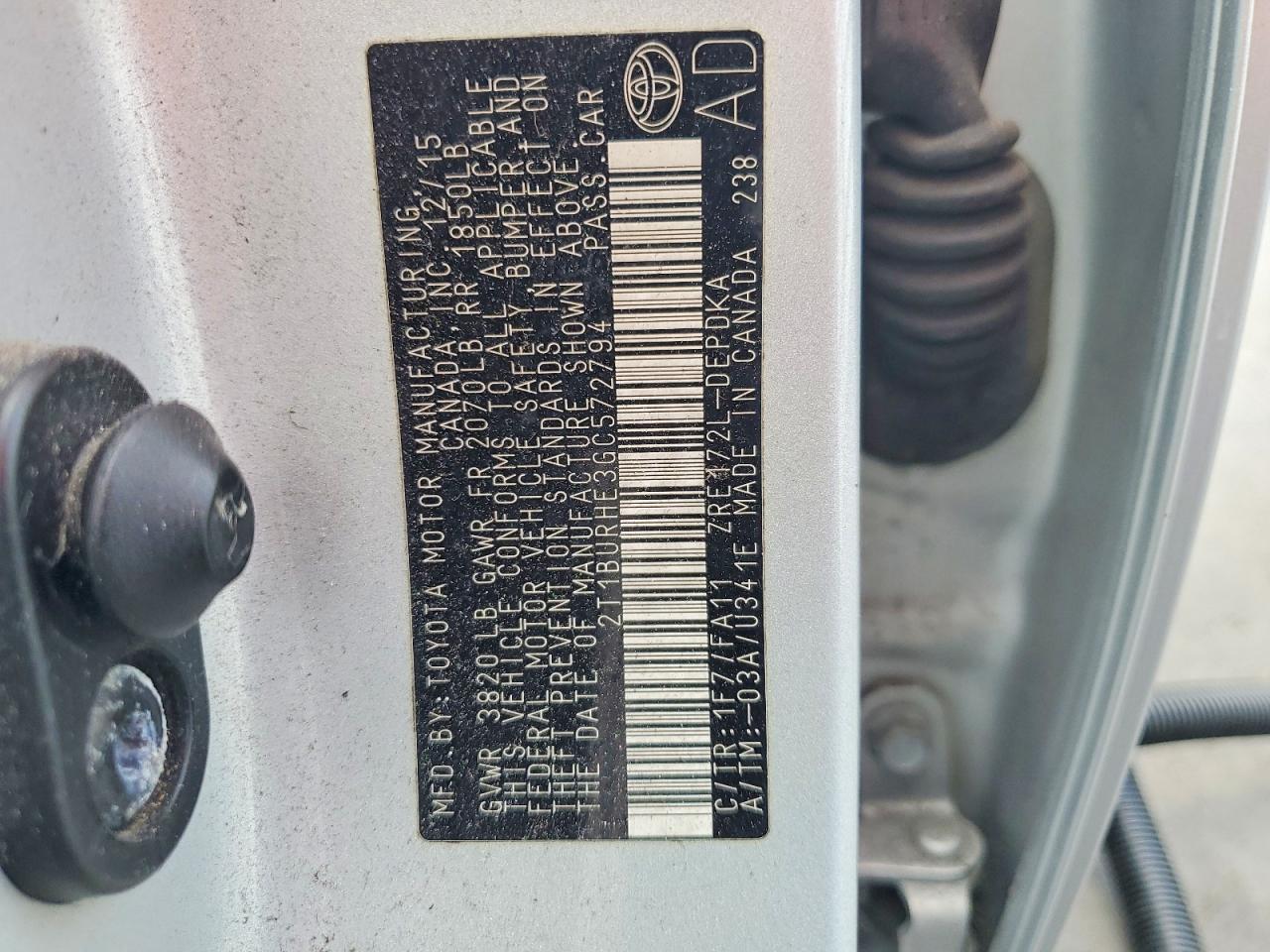 2016 TOYOTA COROLLA L photo 34