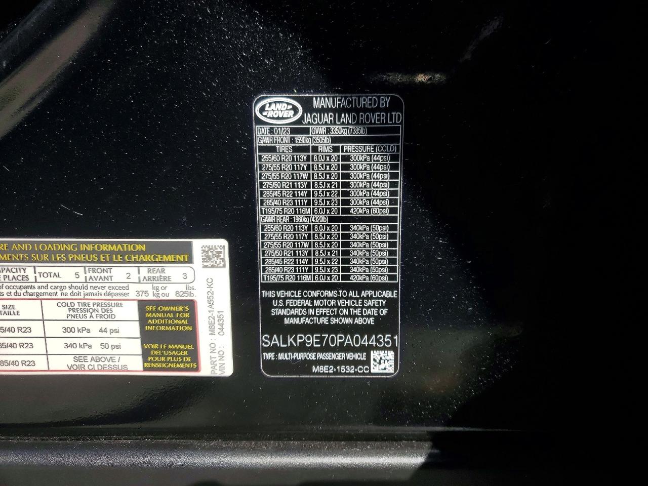 2023 LAND ROVER RANGE ROVER SE photo 40