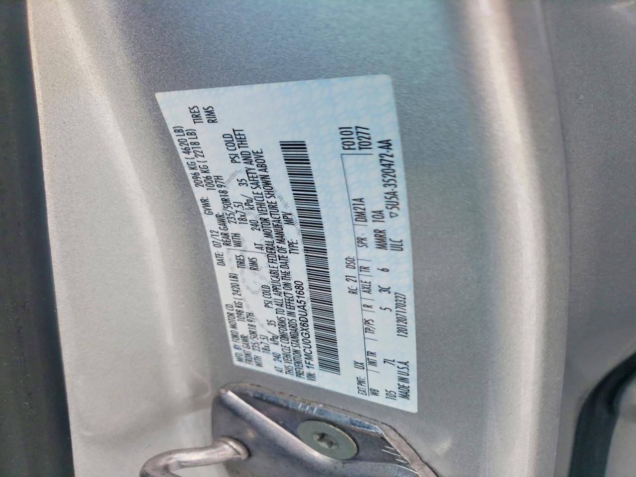 2013 FORD ESCAPE SE photo 25