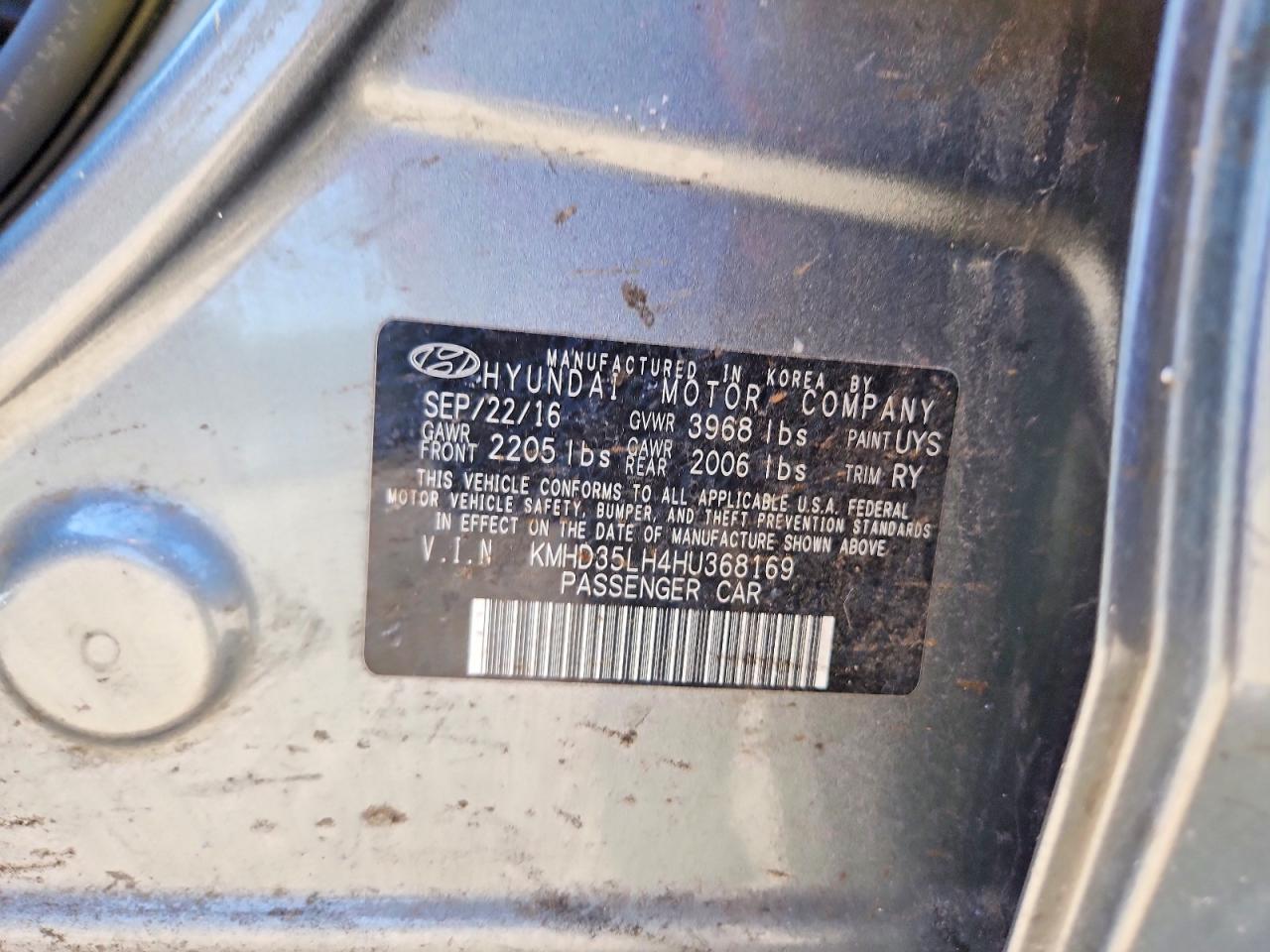 2017 HYUNDAI ELANTRA GT BASE photo 34