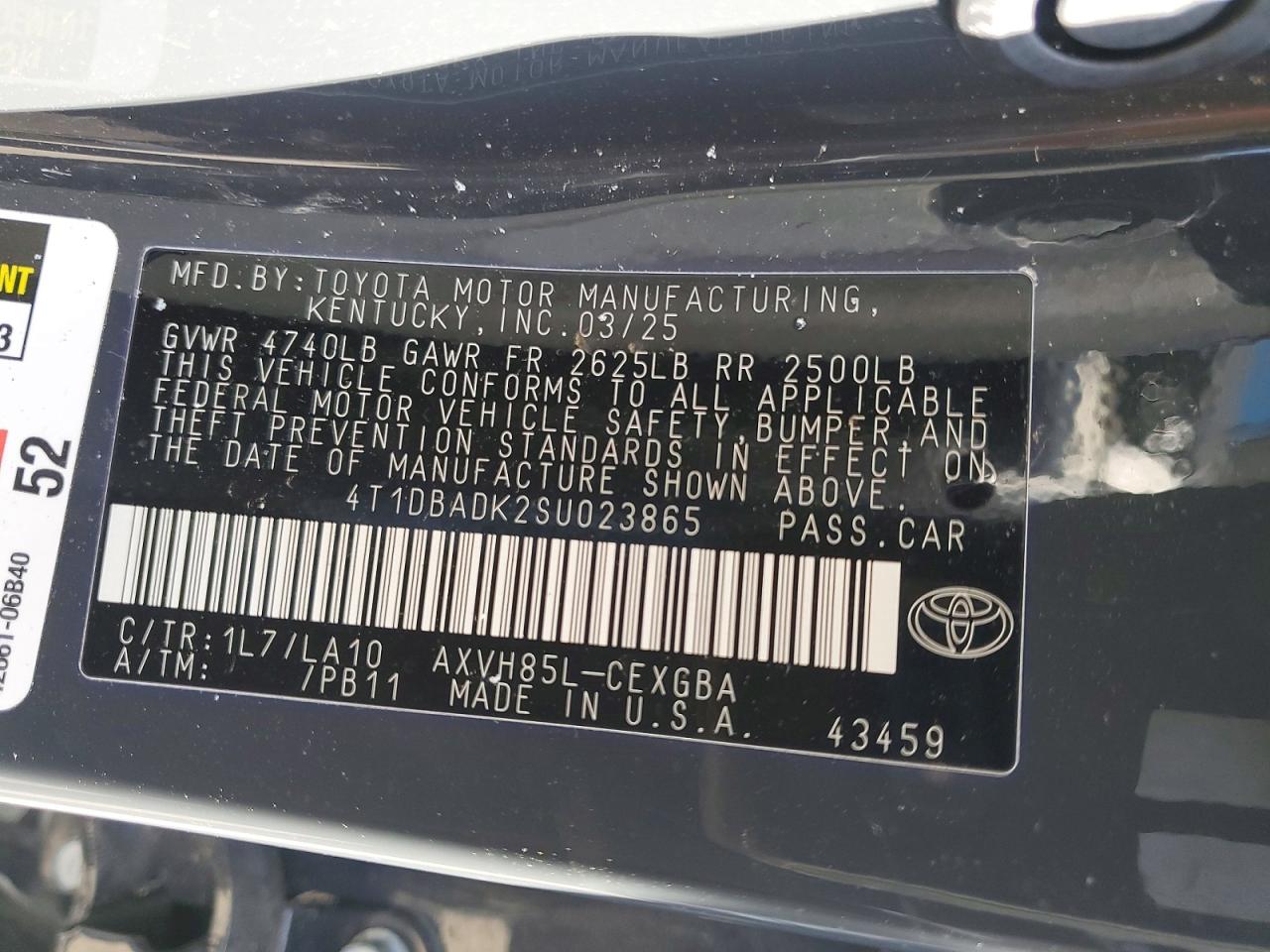 2025 TOYOTA CAMRY XLE photo 27