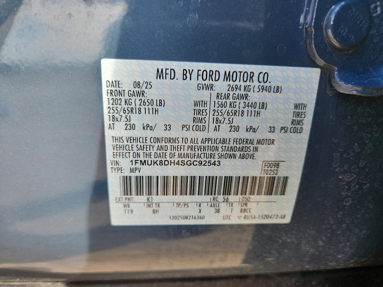 2025 FORD EXPLORER ACTIVE photo 12
