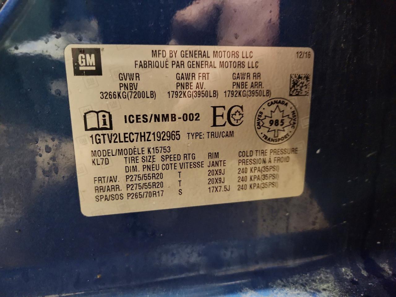 2017 GMC SIERRA K1500 photo 23
