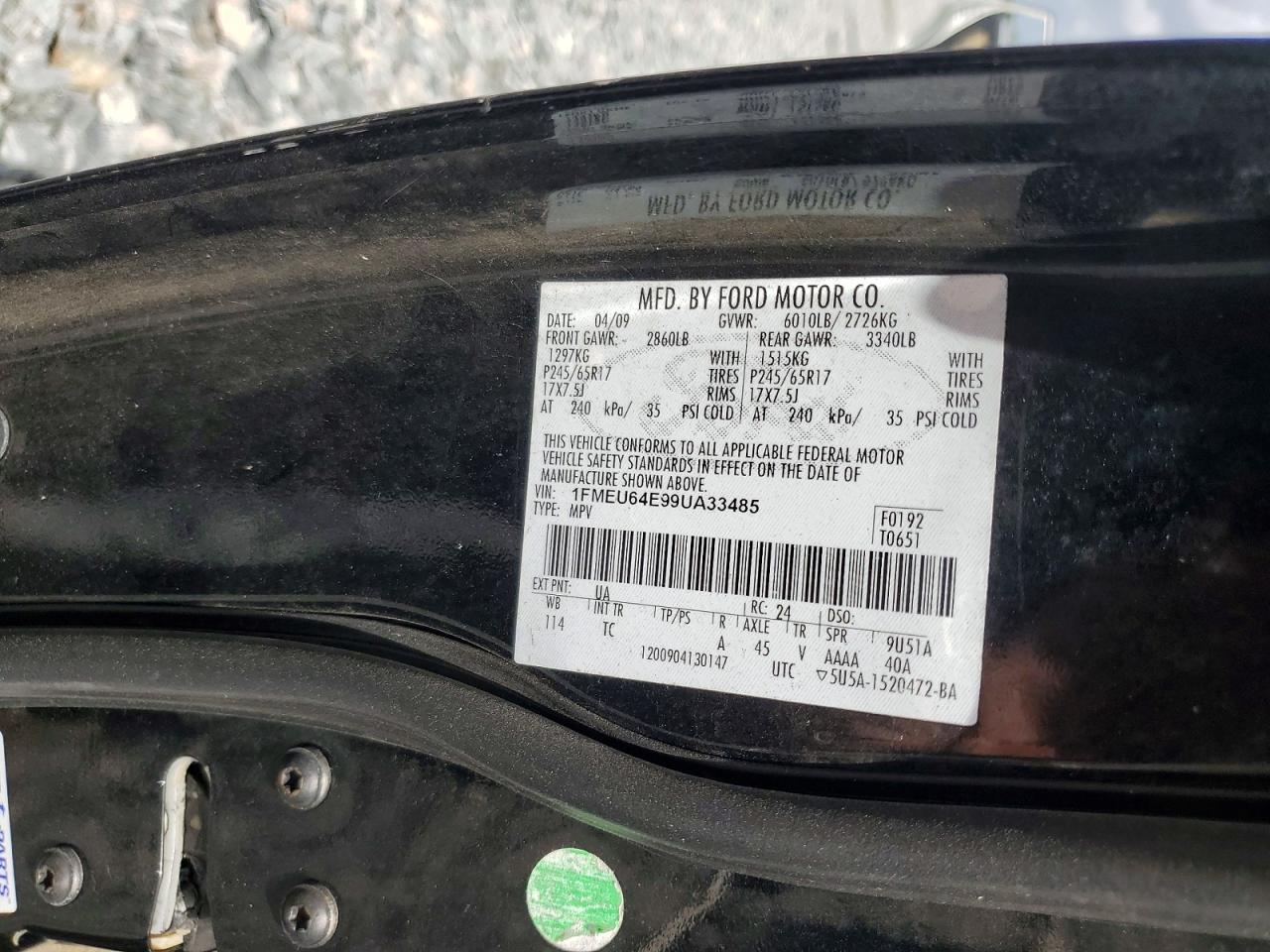 2009 FORD EXPLORER EDDIE BAUER photo 27