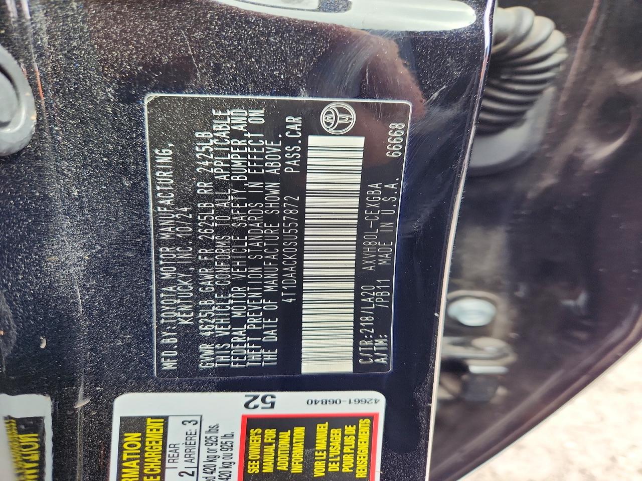 2025 TOYOTA CAMRY XLE photo 12