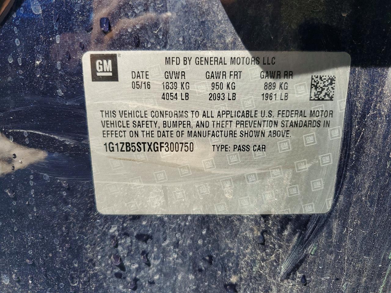 2016 CHEVROLET MALIBU LS photo 23