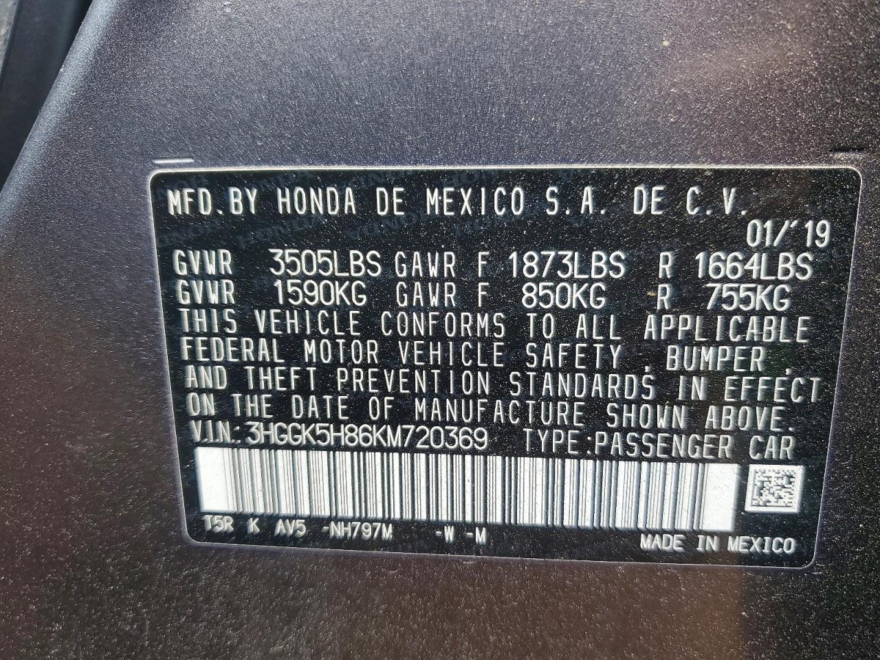 2019 HONDA FIT photo 23