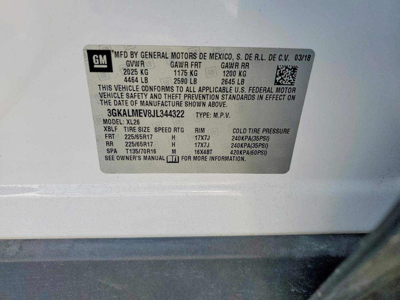2018 GMC TERRAIN SLE photo 13