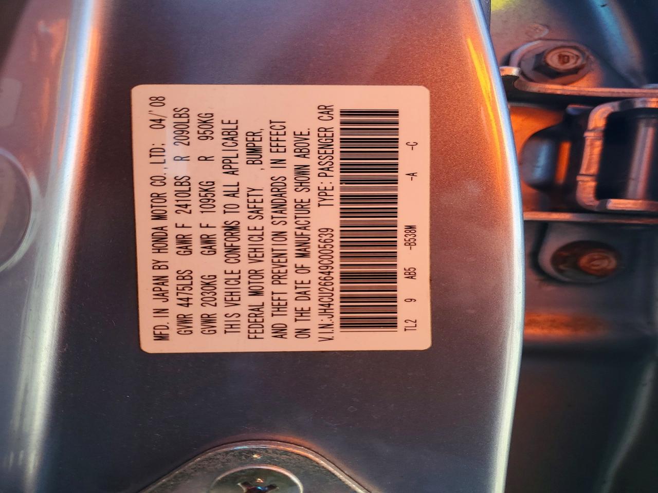 2009 ACURA TSX photo 23
