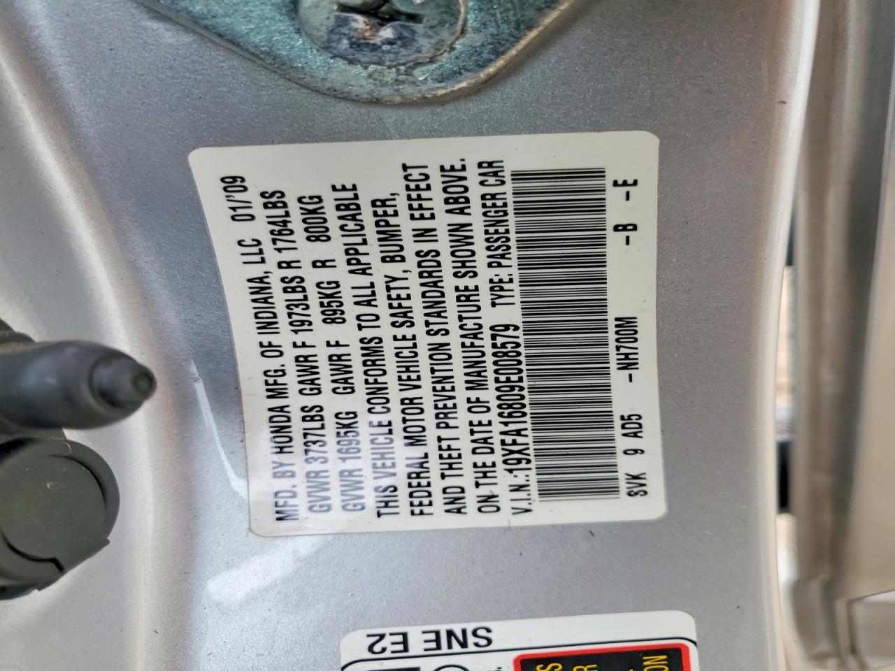 2009 HONDA CIVIC EX photo 23