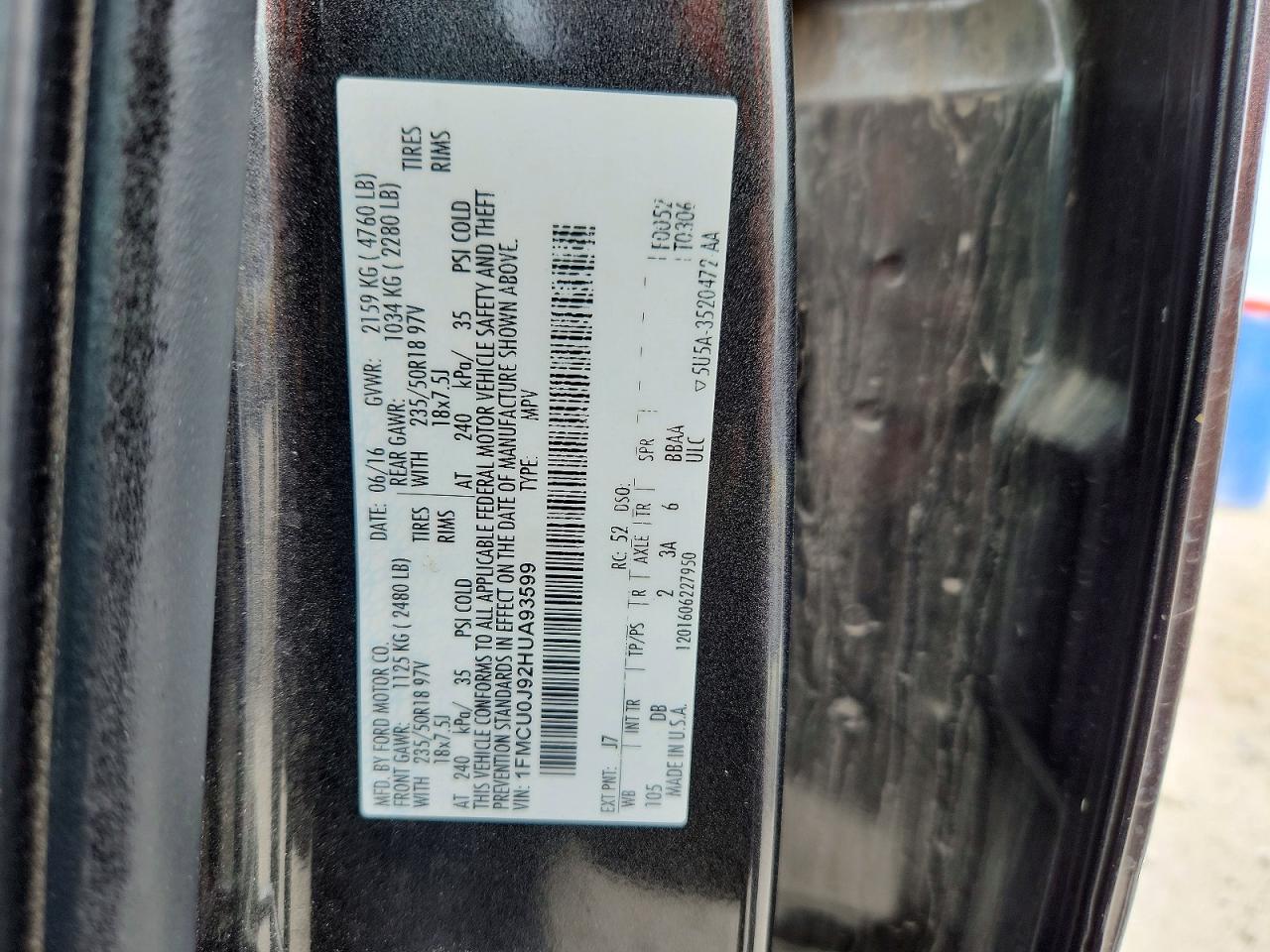 2017 FORD ESCAPE TITANIUM photo 25