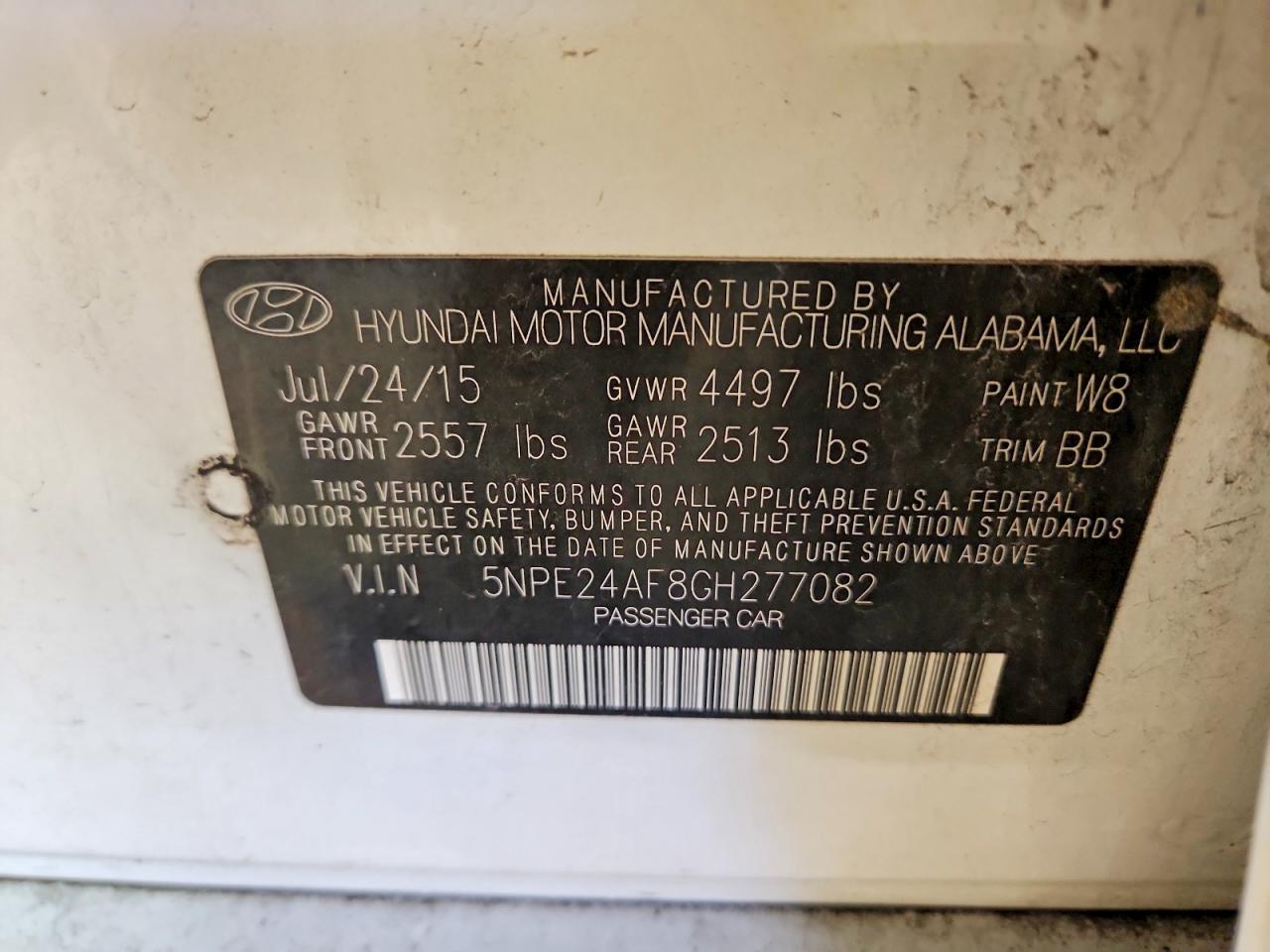 2016 HYUNDAI SONATA SE photo 23