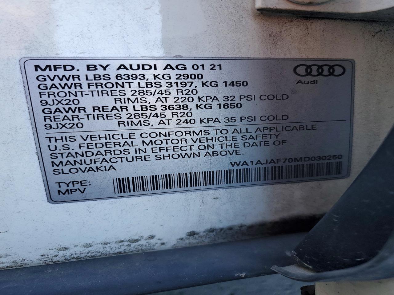 2021 AUDI Q7 PREMIUM photo 25
