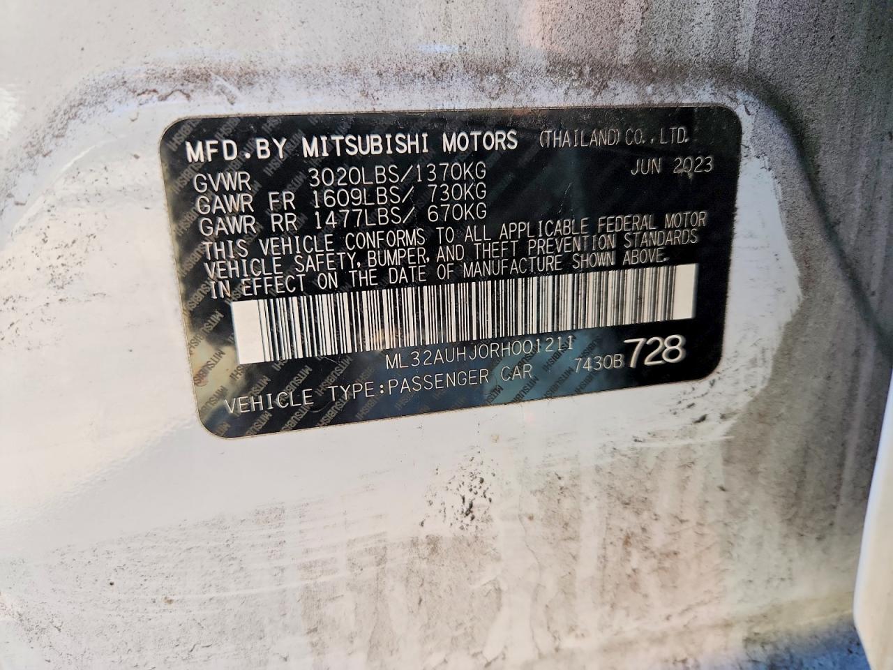 2024 MITSUBISHI MIRAGE ES, LE photo 23