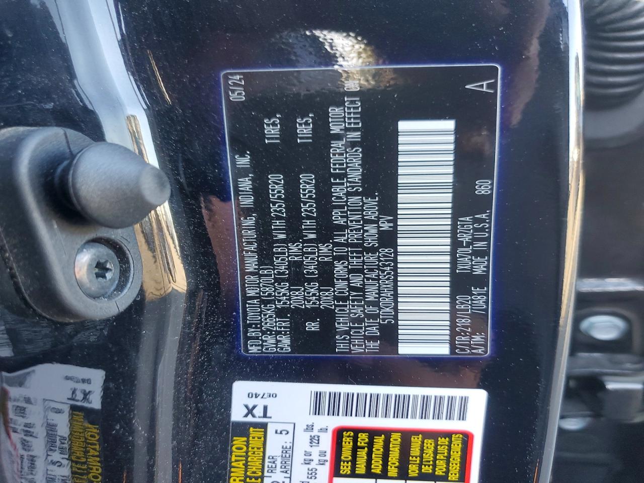 2024 TOYOTA HIGHLANDER LIMITED photo 25