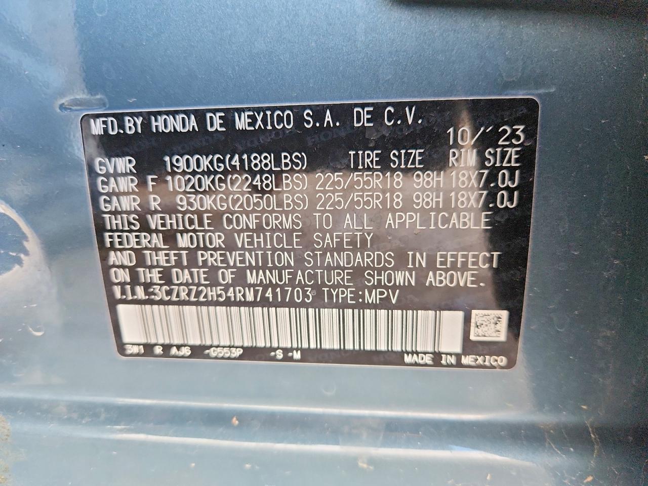 2024 HONDA HR-V SPORT photo 25
