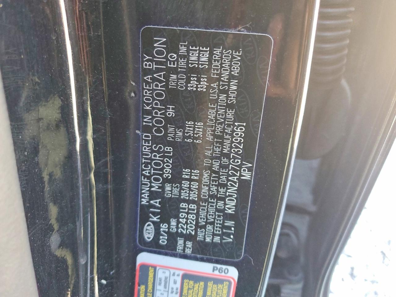 2016 KIA SOUL BASE photo 25