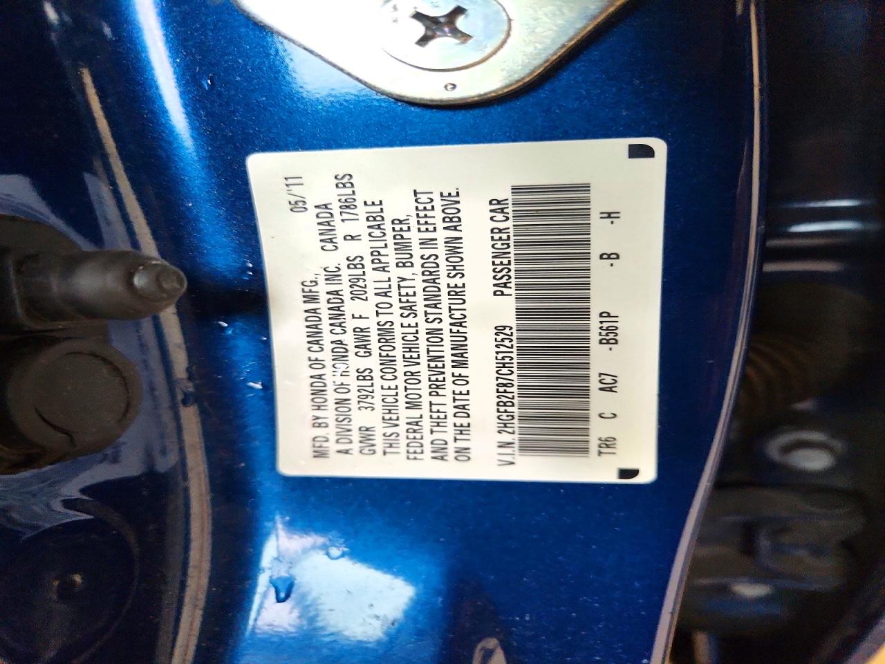 2012 HONDA CIVIC EX photo 23