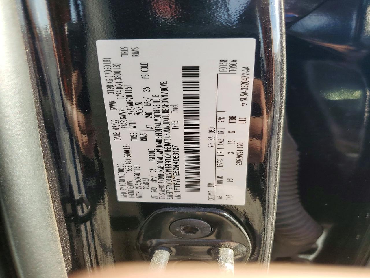 2022 FORD F150 SUPERCREW photo 13