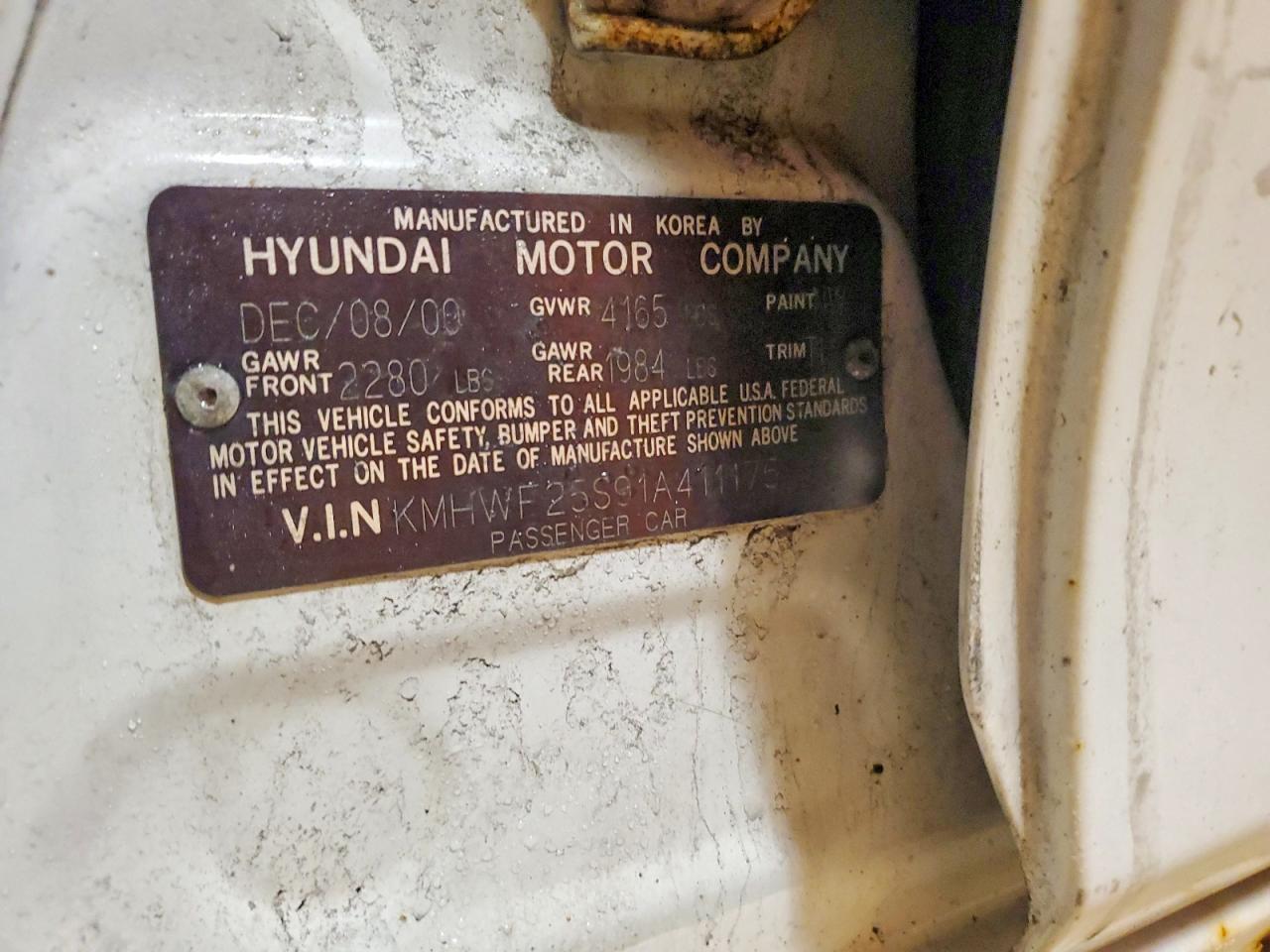 2001 HYUNDAI SONATA BASE photo 23