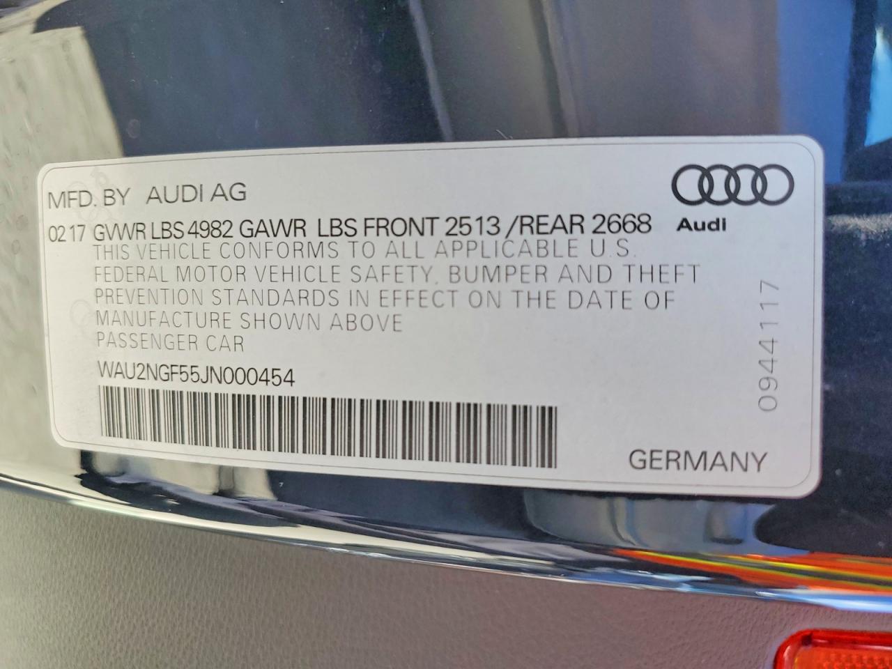 2018 AUDI A5 PRESTIGE photo 25