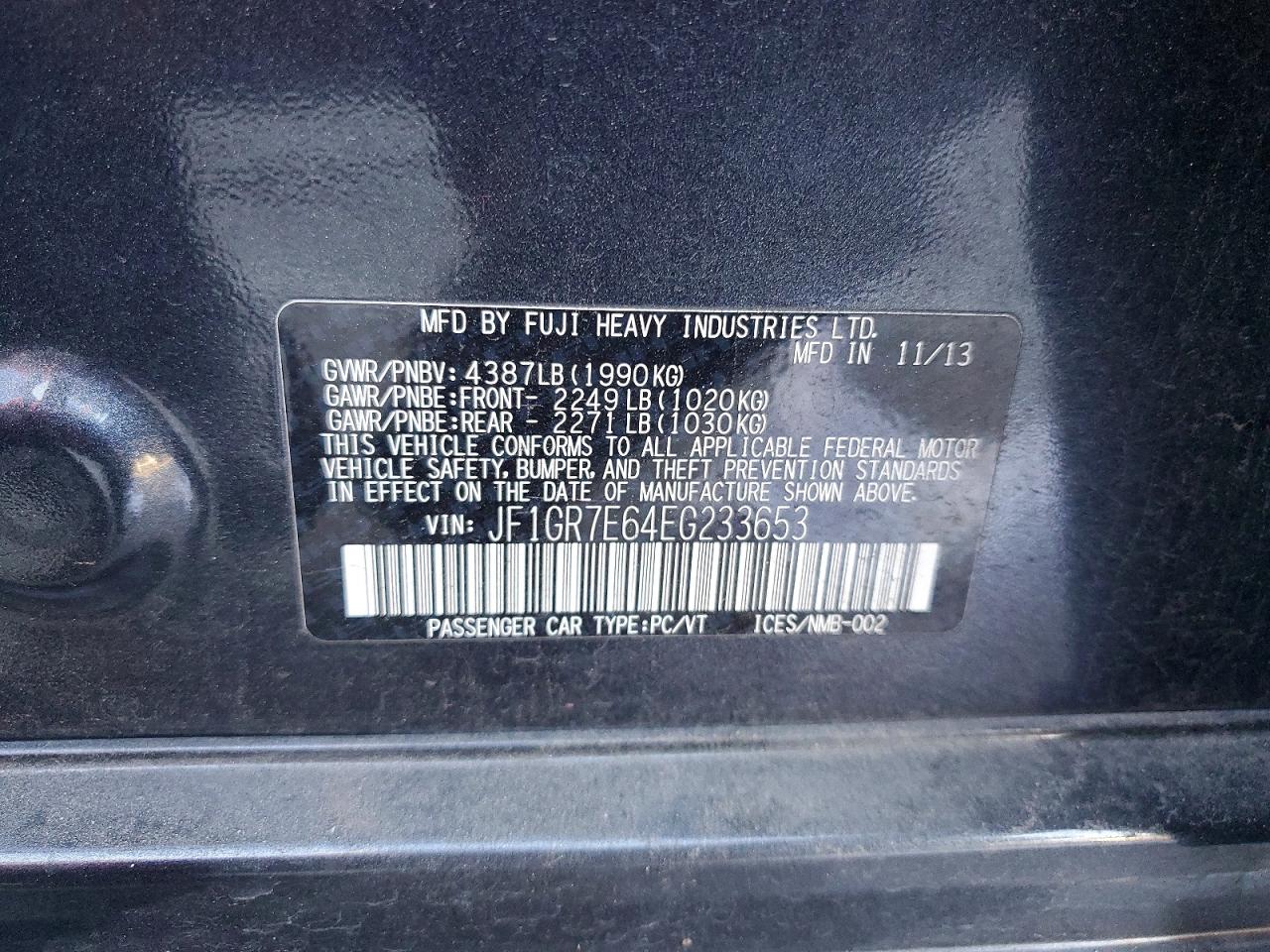 2014 SUBARU IMPREZA WRX photo 25