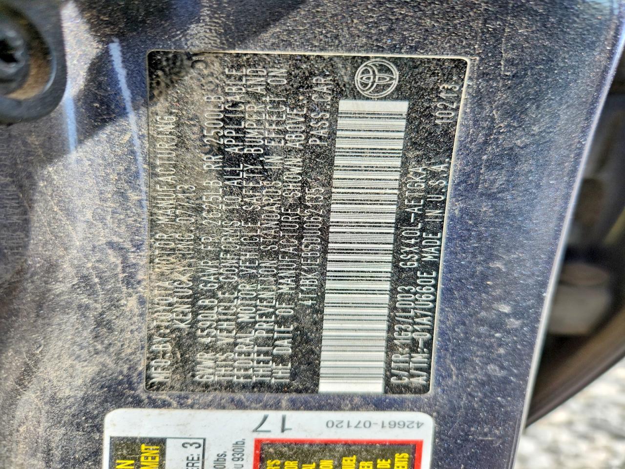 2013 TOYOTA AVALON XLE photo 23