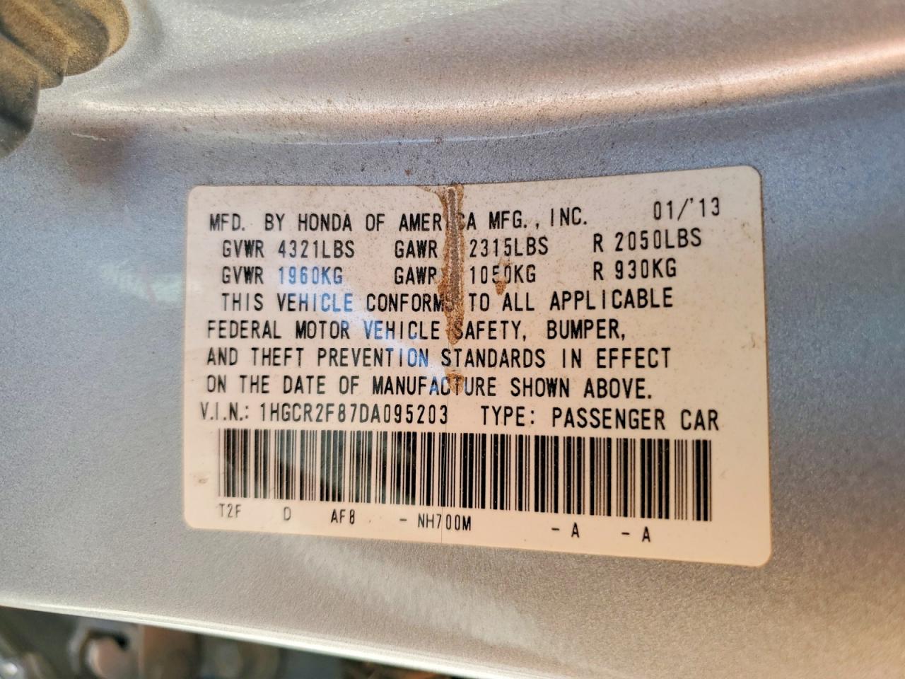 2013 HONDA ACCORD EXL photo 23