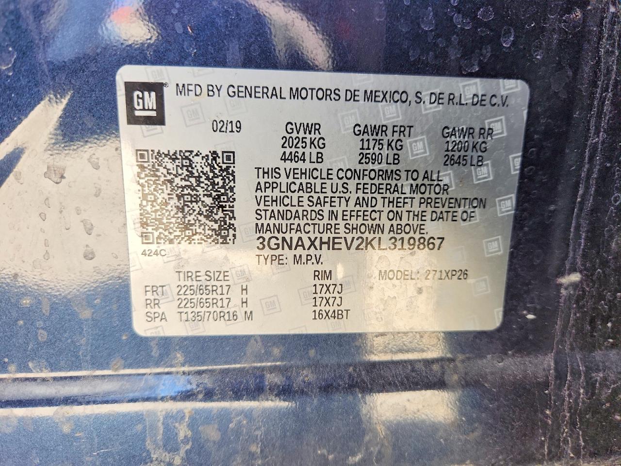 2019 CHEVROLET EQUINOX LS photo 23