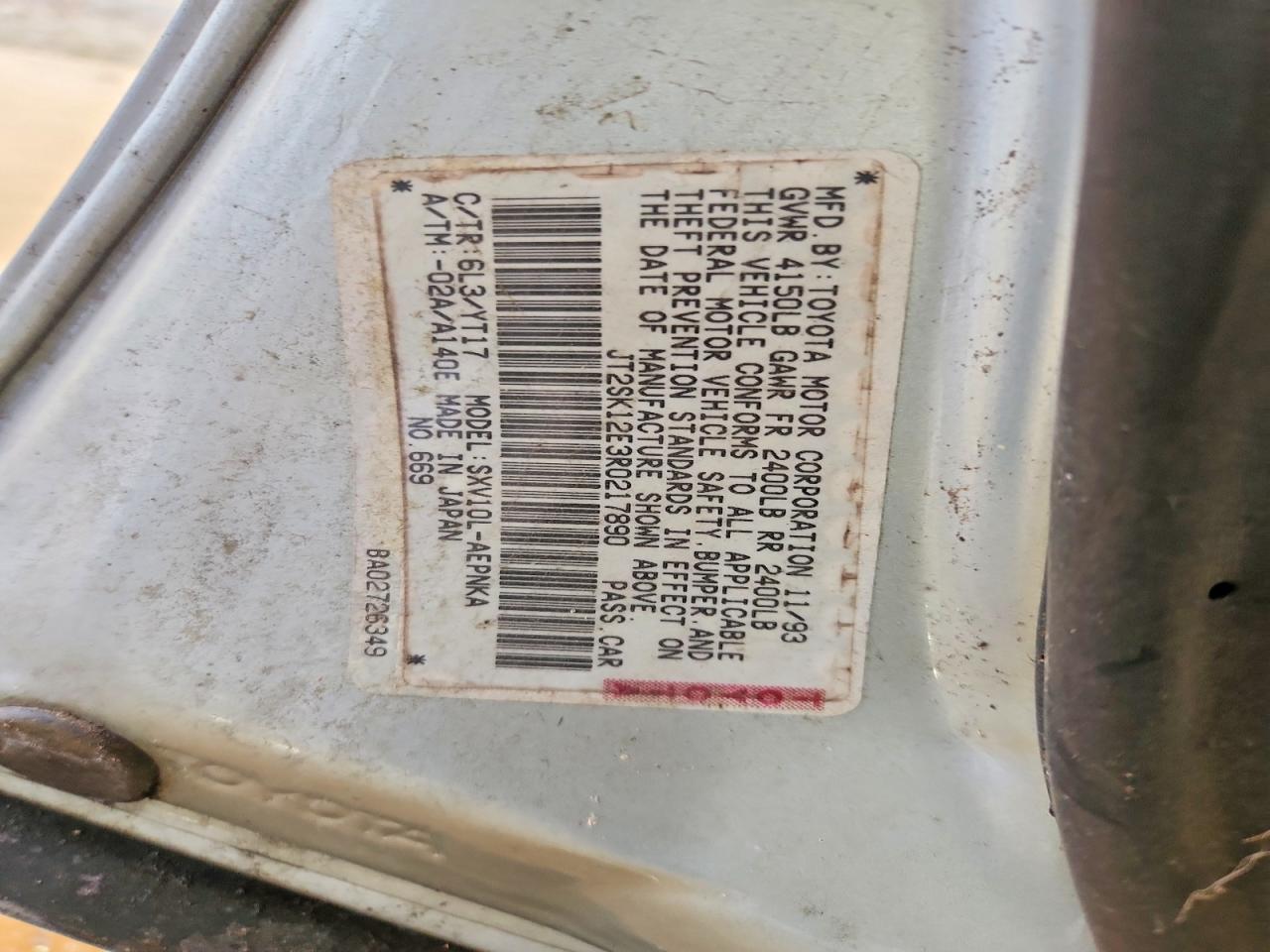 1994 TOYOTA CAMRY LE photo 25